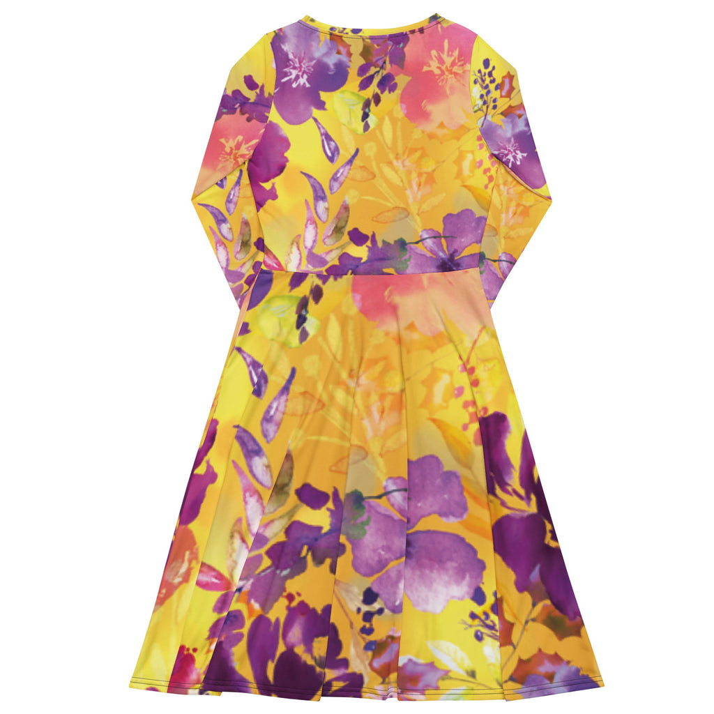 Skater Dress bouquet of flowers